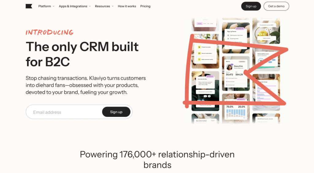 Klaviyo; a favorite for e-commerce brands